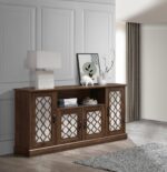 ⁦⭐ بوفيه خشبي بأبواب مرايا – صناعة ماليزية⁩ - الصورة ⁦5⁩