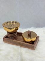 ⁦🌟 مبخر ذهبي خشبي هندي موديل 7818 – فخامة وأصالة⁩ - الصورة ⁦2⁩