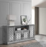 ⁦⭐ بوفيه خشبي بأبواب مرايا – صناعة ماليزية⁩ - الصورة ⁦3⁩