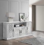 ⁦⭐ بوفيه خشبي بأبواب مرايا – صناعة ماليزية⁩ - الصورة ⁦4⁩