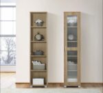 ⁦كبت 1 باب شفاف مع أرفف – تصميم عملي بلمسة ماليزية أنيقة⁩ - الصورة ⁦3⁩