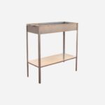 ⁦منقل شواء معدني محمول مع رف سفلي (100x30 سم) - كبير⁩ - الصورة ⁦2⁩