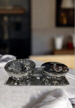 ⁦✨ طقم مبخر هندي موديل 7812 – أناقة السلفر المتلألئ⁩ - الصورة ⁦2⁩