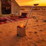 حمالة فحم معدنية XL بمقبض طويل