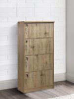 ⁦لوكر خشب ٤ باب مع قفل (ماليزي) – موديل 5040⁩ - الصورة ⁦5⁩