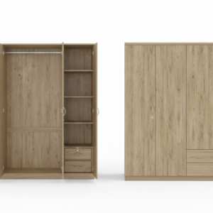 🚪 كبت 4 أبواب ماليزي – تصميم واسع وتنظيم مثالي للمساحات الكبيرة